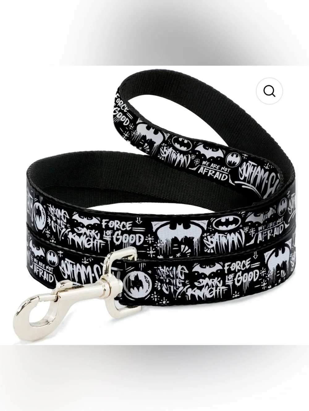 BUCKLE DOWN GOTHAM CITY GRAFFITI COLLAGE LEASH 1 1/2” WIDE 4’ LONG NEW